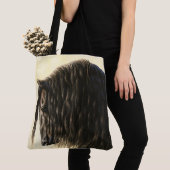 Black Friesian Draft Horse Tote Bag (Dichtbij)