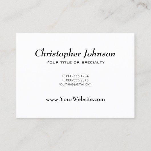 Black Friesian Draft Horse Visitekaartje (Achterkant)