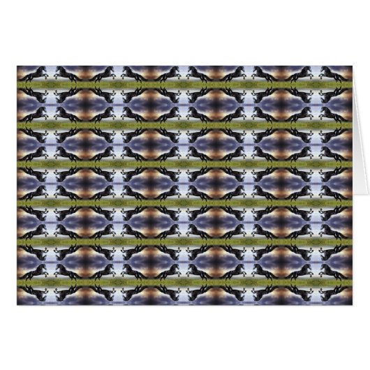 Black Friesian Horse (Voorkant Horizontaal)