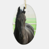 Black Friesian Horse Ornament (Rechts)