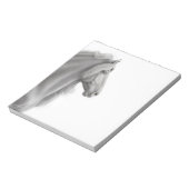 Black Friesian Stallion Horse Notitieblok (Linkerzijde)