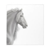 Black Friesian Stallion Horse Notitieblok (Voorkant)