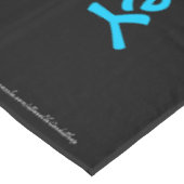 Black FUN 90th Birthday Party, herhalingsnamen Tafelkleed (Gekanteld)