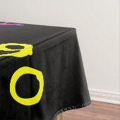 Black FUN 90th Birthday Party, herhalingsnamen Tafelkleed (Voorbeeld)