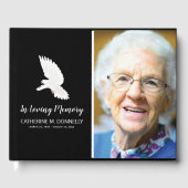 Black Funeral Condolence | Fotoherinnering Gastenboek (Voorkant)