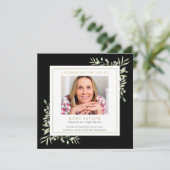 Black Funeral Memorial Order of Service-programma (Staand voorkant)