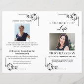 Black Funeral Program Sjabloon (Voorkant)