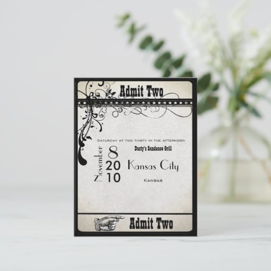 Black Funky Textured Swirls Wedding Response Kaart (Staand voorkant)