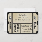 Black Funky Textured Swirls Wedding Response Kaart (Voorkant)