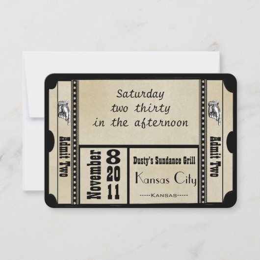 Black Funky Textured Swirls Wedding Response Kaart (Voorkant)