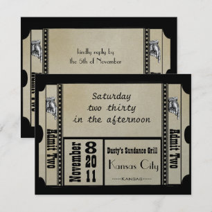 Black Funky Textured Swirls Wedding Response Kaart