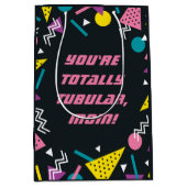 Black Funny 80s Slang Moederdag Medium Gift Bag Medium Cadeauzakje (Voorkant)