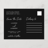 Black Funny Budget Kinder die huwelijkshuwelijk kr Aankondigingskaart (Achterkant)