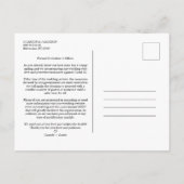 Black Funny Floral Love Heart Custom photo Couple Aankondigingskaart (Achterkant)