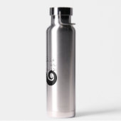 Black Funny Humor I Mustache Waterfles (Links)