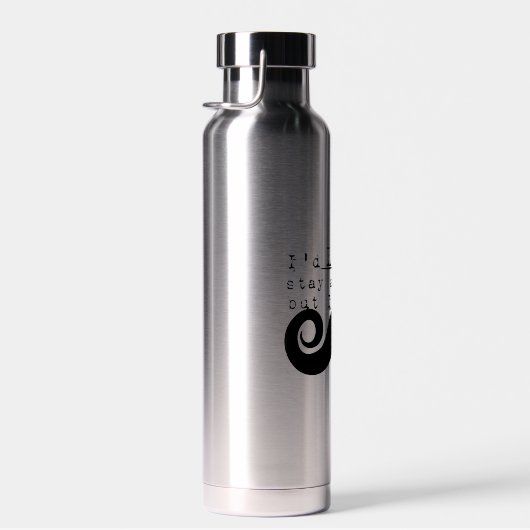 Black Funny Humor I Mustache Waterfles (Rechts)