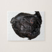 Black Funny Pug Legpuzzel (Horizontaal)