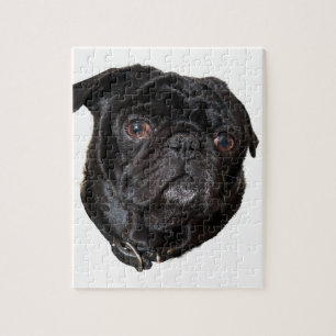 Black Funny Pug Legpuzzel