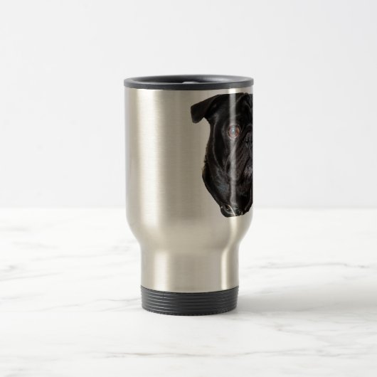 Black Funny Pug Reisbeker (Center)