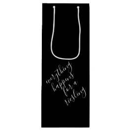 Black Funny Wine Pun Wine Gift Bag Wijn Cadeautas