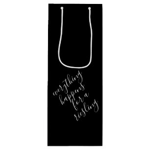 Black Funny Wine Pun Wine Gift Bag Wijn Cadeautas