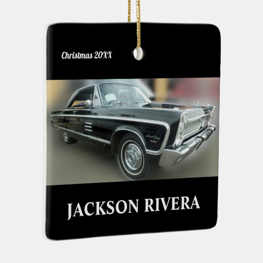 Black Fury Classic Car Keramisch Ornament (Rechts)