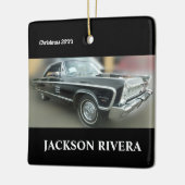 Black Fury Classic Car Keramisch Ornament (Links)