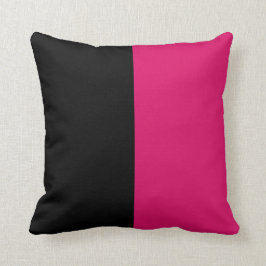 Black-Fuschia Pillow Kussen