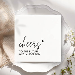 Black Future Mrs Modern Vrijgezellenfeest Servet