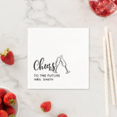 Black Future Mrs Modern Vrijgezellenfeest Servet (Insitu)