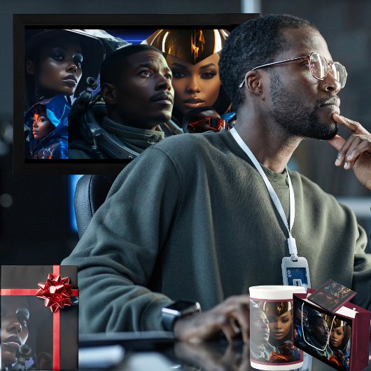 Black Future-Poster Tissuepapier