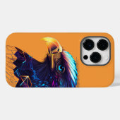Black Futuristic Neon Eagle Case-Mate iPhone Case (Achterkant (horizontaal))