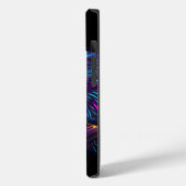 Black Futuristic Neon Eagle Case-Mate iPhone Case (Achterkant / Links)