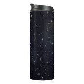 Black Galaxy Sterrennacht Thermal Tumbler Thermosbeker (Geroteerd rechts)