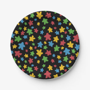 Black Gamer Boardgame Meeple Papieren Bordje