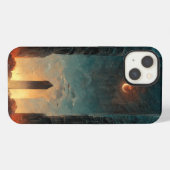 Black Gate Fantasy Sci-Fi Art iPhone Hoesje (Achterkant horizontaal)