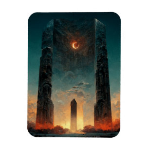 Black Gate Fantasy Sci-Fi Art Magneet