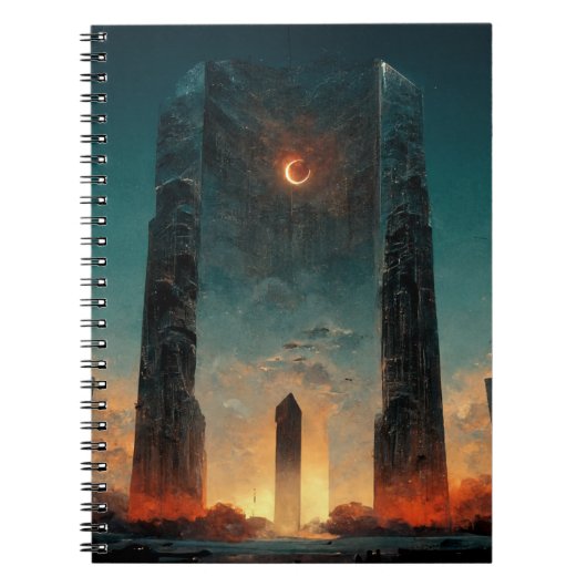 Black Gate Fantasy Sci-Fi Art Notitieboek (Voorkant)