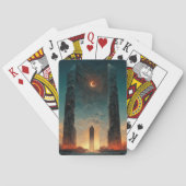 Black Gate Fantasy Sci-Fi Art Pokerkaarten (Achterkant)