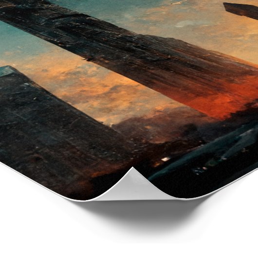 Black Gate Fantasy Sci-Fi Art Poster (Hoek)