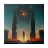 Black Gate Fantasy Sci-Fi Art Tegeltje (Voorkant)