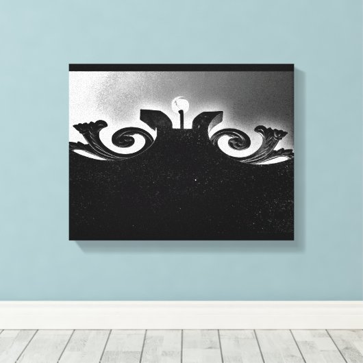 Black Gate Uitzicht Canvas Afdruk (Insitu (Houten vloer))