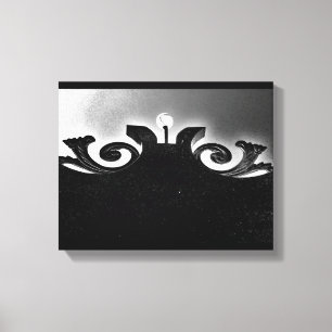 Black Gate Uitzicht Canvas Afdruk