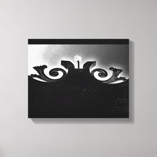 Black Gate Uitzicht Canvas Afdruk (Voorkant)