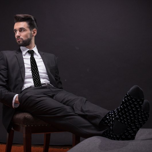 Black Gavel Pattern Attorney Stropdas