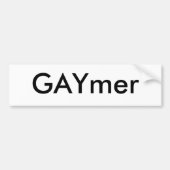 Black GAYmer Label Sticker (Voorkant)