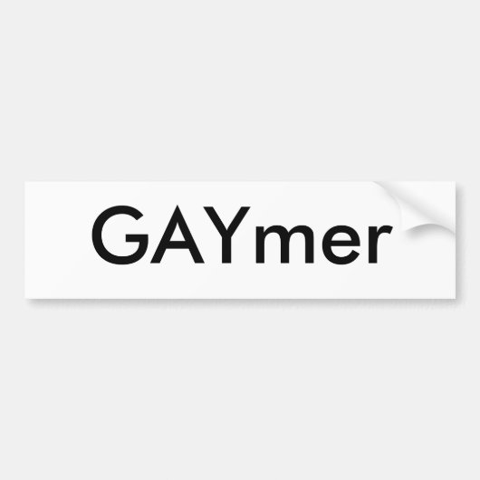 Black GAYmer Label Sticker (Voorkant)