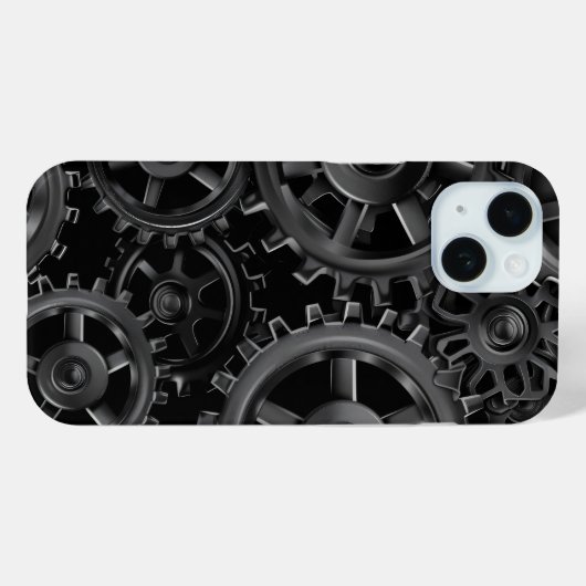 Black Gear Fusion Telefoonhoesje Case-Mate iPhone Case (Achterkant (horizontaal))