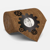 Black Gears Photo Stropdas (Opgerold)