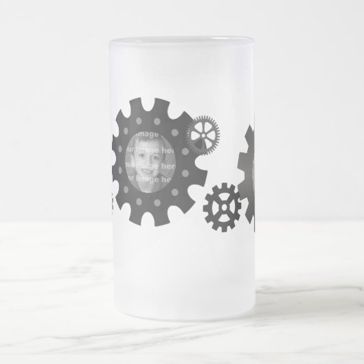 Black Gears Photo Template Mok (Center)